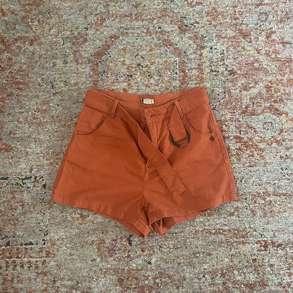 ROXY burnt orange high waisted shorts
